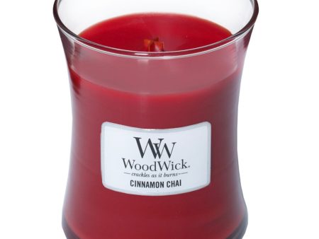 WoodWick Cinnamon Chai Medium Hourglass Jar Candle For Discount