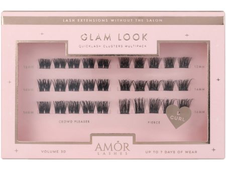 Amor Lashes QuickLash Mixed Length Individual Lash Clusters Multipack Glam Look Black 30 Clusters Online