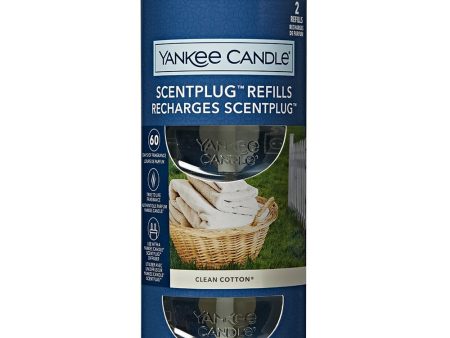 Yankee Candle Scent Plug Refills Clean Cotton 2 x 18.5ml Online Hot Sale