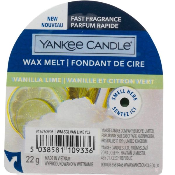 Yankee Candle Vanilla Lime Wax Melt Supply