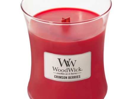 WoodWick Crimson Berries Medium Hourglass Jar Candle Online now