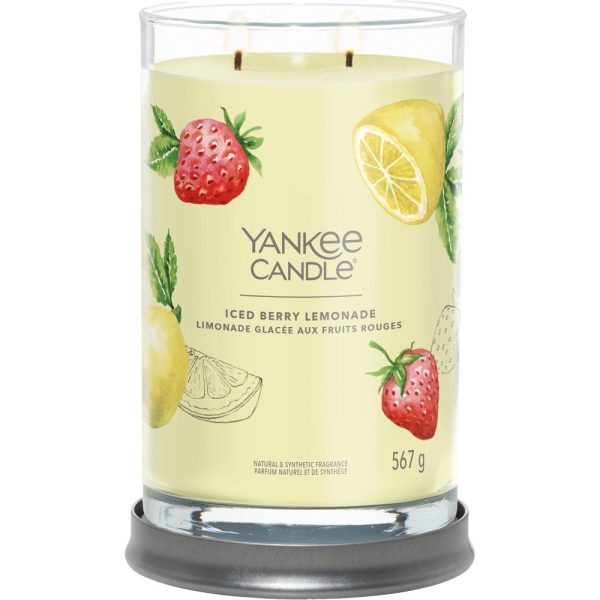 Yankee Candle Iced Berry Lemonade Large Signature Tumbler Jar Candle on Sale