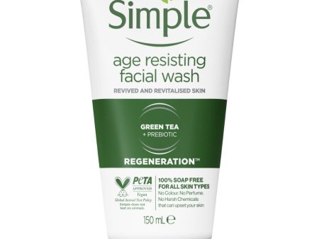 Simple Age Resisting Regeneration Facial Wash Gel 150ml Online Sale