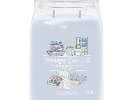 Yankee Candle A Calm & Quiet Place Large Signature Jar Candle Hot on Sale