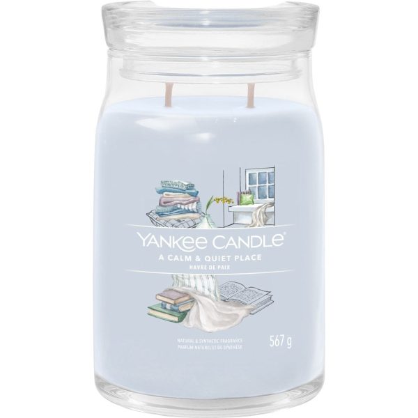 Yankee Candle A Calm & Quiet Place Large Signature Jar Candle Hot on Sale