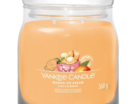 Yankee Candle Mango Ice Cream Medium Signature Jar Candle Online Sale