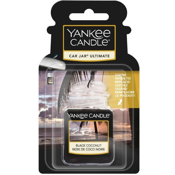 Yankee Candle Black Coconut Ultimate Car Jar Air Freshener Fashion