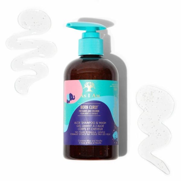 As I Am Born Curly Aloe Shampoo & Wash 240ml For Discount