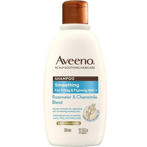 Aveeno Smoothing+ Rose Water & Chamomile Blend Shampoo 300ml Online Sale