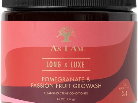 As I Am Long & Luxe GroWash Cleansing Creme Conditioner 454g For Cheap