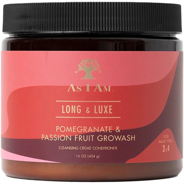 As I Am Long & Luxe GroWash Cleansing Creme Conditioner 454g For Cheap