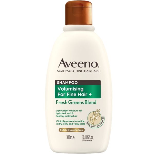 Aveeno Volumising+ Fresh Greens Blend Shampoo 300ml Supply