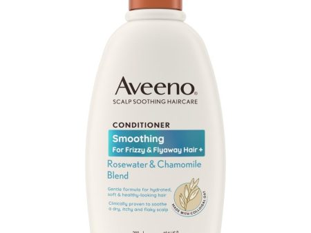 Aveeno Smoothing+ Rose Water & Chamomile Blend Conditioner 300ml Hot on Sale