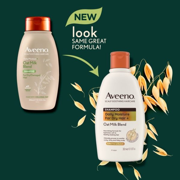 Aveeno Daily Moisture+ Oat Milk Blend Shampoo 300ml Supply