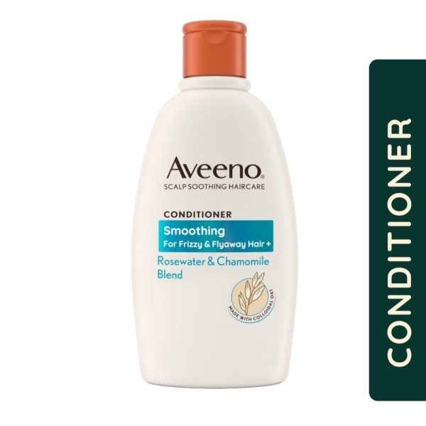 Aveeno Smoothing+ Rose Water & Chamomile Blend Conditioner 300ml Hot on Sale