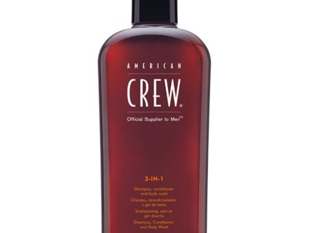 American Crew 3 in 1 Shampoo, Conditioner & Body Wash 450ml Fashion