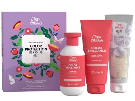 Wella Professionals 3 Piece Colour Protection Blonde Hair Gift Set For Cheap