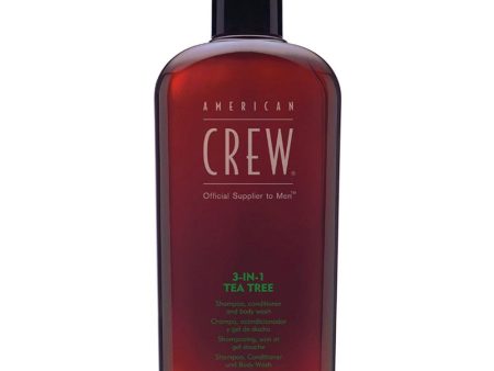 American Crew 3 In 1 Tea Tree Shampoo, Conditioner & Body Wash 450ml Online Sale