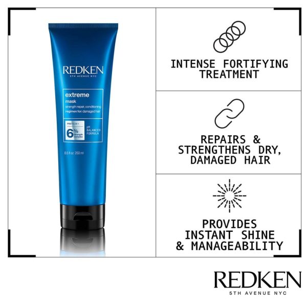 Redken Extreme Strength Repair Conditioning Mask 6% 250ml Online Hot Sale