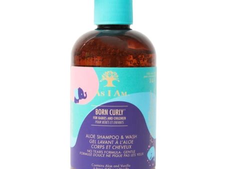 As I Am Born Curly Aloe Shampoo & Wash 240ml For Discount