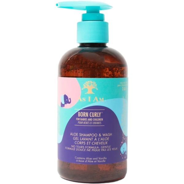 As I Am Born Curly Aloe Shampoo & Wash 240ml For Discount