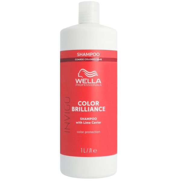 Wella Professionals Invigo Colour Brilliance Vibrant Colour Shampoo Coarse Hair 1000ml For Cheap