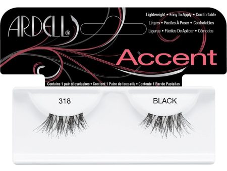 Ardell Professional Accent Strip Lashes 318 Black Hot on Sale