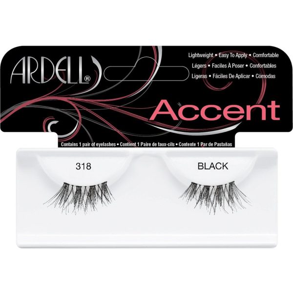 Ardell Professional Accent Strip Lashes 318 Black Hot on Sale