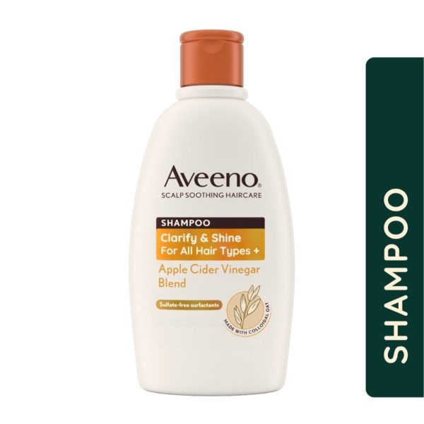 Aveeno Clarify and Shine+ Apple Cider Vinegar Blend Shampoo 300ml Online Sale